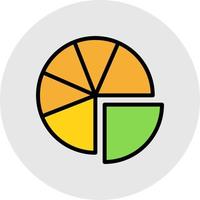 Pie Chart Vector Icon Design