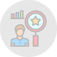 Qualitative Research Vector Icon Design