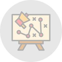 Marketing Strategy Vector Icon Design