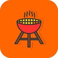 diseño de icono de vector de parrilla