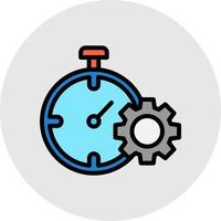 diseño de icono de vector de gestión de tiempo