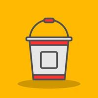 Bucket Vector Icon Design