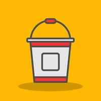 Bucket Vector Icon Design