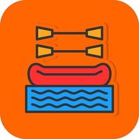 Rafting Vector Icon Design