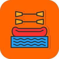 Rafting Vector Icon Design