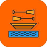 Rowing Vector Icon Design