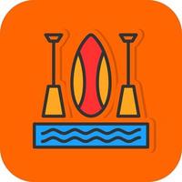 Paddleboarding Vector Icon Design