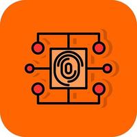 Biometric Data Vector Icon Design
