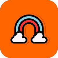 Rainbow Vector Icon Design