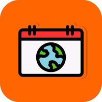 Eco Calendar Vector Icon Design