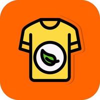 diseño de icono de vector de camisa ecológica