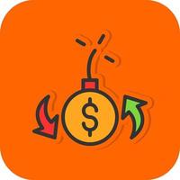 Debt Vector Icon Design