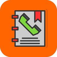 Phone Book Vector Icon Design