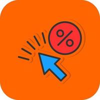 Click Through Rate Vector Icon Design