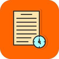 Project Deadline Vector Icon Design