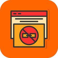 No Follow Vector Icon Design