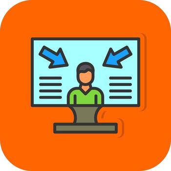 diseño de icono de vector de diseño centrado en el usuario