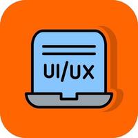 diseño de icono de vector de diseñador de ui ux