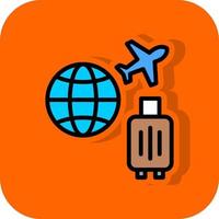 Travel Insurance Vector Icon Design