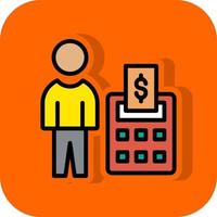 Accountant Vector Icon Design