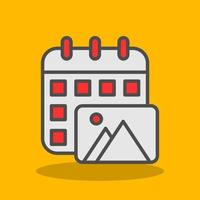 Content Calendar Vector Icon Design