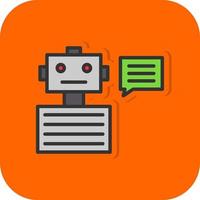 Chatbot Vector Icon Design