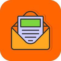 E Newsletter Vector Icon Design