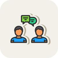 Discussion Vector Icon Design