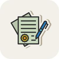 Contract Vector Icon Design