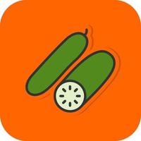 diseño de icono de vector de pepino