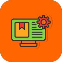 Content Management System Vector Icon Design