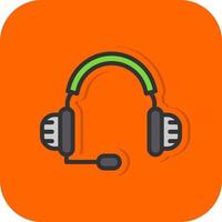 diseño de icono de vector de auriculares