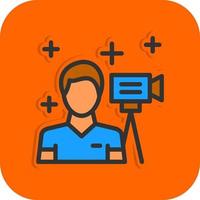 Movie Making Vector Icon Design