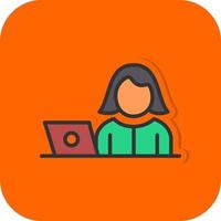 Hiring Manager Female Vector Icon Design