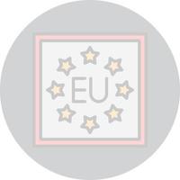 diseño de icono de vector de la UE