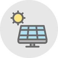 Solar Panel Vector Icon Design