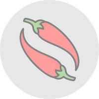 Chili Vector Icon Design