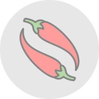 Chili Vector Icon Design