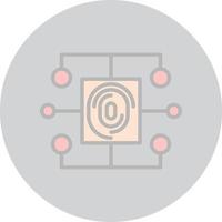 Biometric Data Vector Icon Design