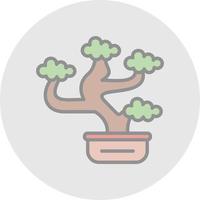 Bonsai Vector Icon Design