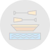 Rowing Vector Icon Design