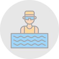 Aquathlon Vector Icon Design