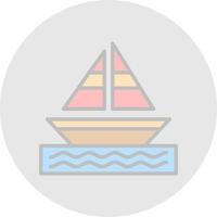 Sailing Vector Icon Design