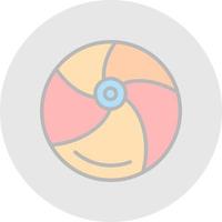 diseño de icono de vector de pelota de playa