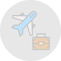 Business Trip Vector Icon Design