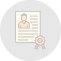 Employee Qualification Vector Icon Design