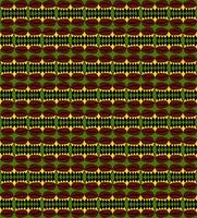 Coffee bean seamless pattern with ethnic motifs, rhombuses. Colorful vector background