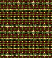 Coffee bean seamless pattern with ethnic motifs, rhombuses. Colorful vector background