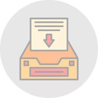 Project Inbox Vector Icon Design