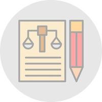 Legal Document Vector Icon Design